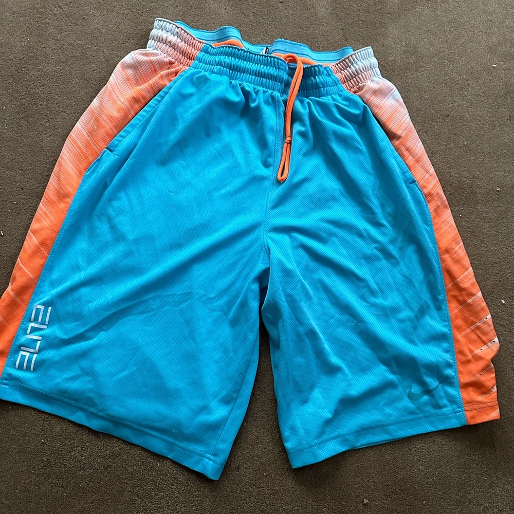 Nike Blue Orange Dri Fit Shorts